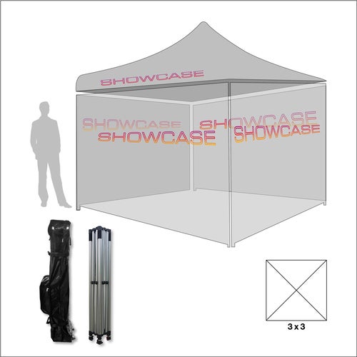 Paket Tält,3x3m,inkl Ställning, Tak, 4 väggar