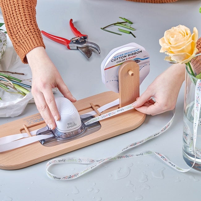 Colop e-mark, Vattenfast Bomullsband 15x25 m