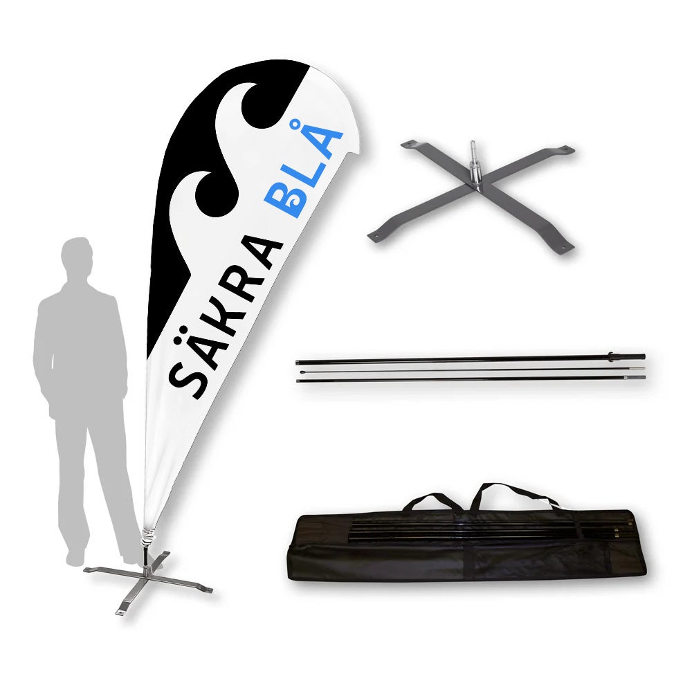 Paket Beachflagga Sign 115x310 cm