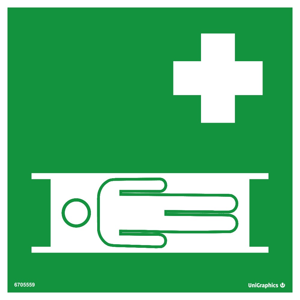 Påbudsskylt Bår 200x200 mm – Plast