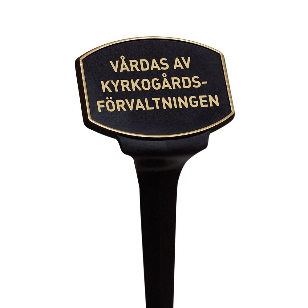Skylt Classic – "Vårdas av förvaltning"