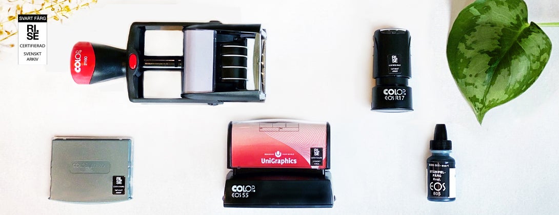 Arkivbeständiga stämplar och tillbehör