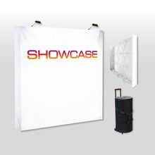 Pop Up vägg Medium - 298x225 cm - med tryckt våd, väska och lampor