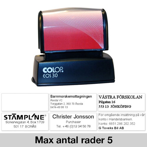 Stämpel 51x18 mm – Colop EOS 30, Grön