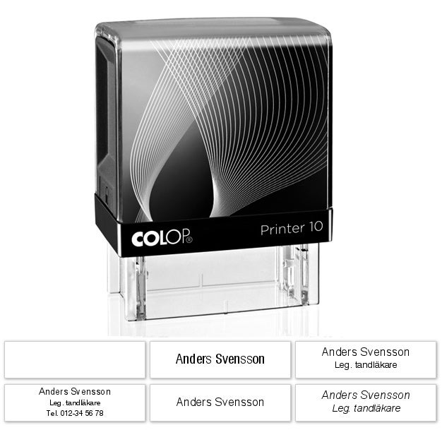 Stämpel 27x10 mm – Colop Printer 10, Blå