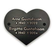 Bronsskylt 130x102 mm – Upphöjd, Hjärta