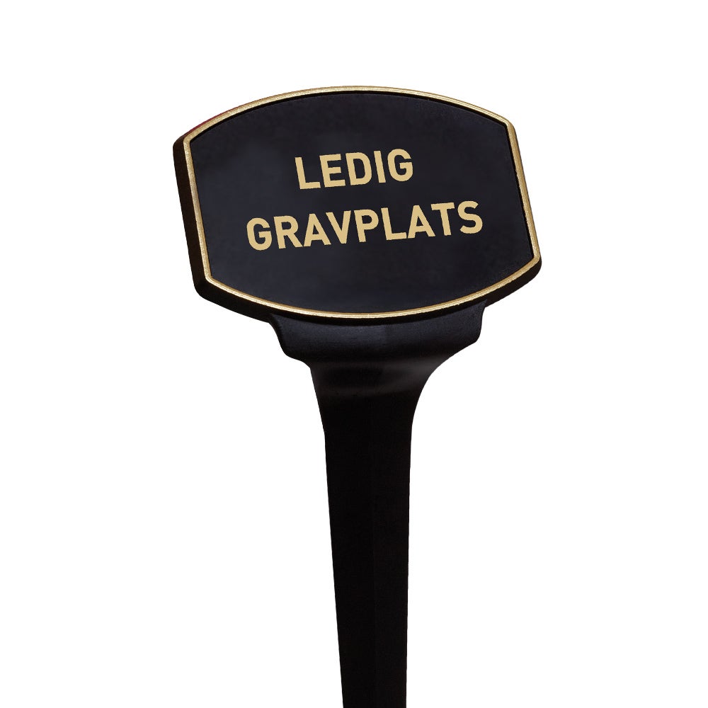 Skylt Classic – "Ledig gravplats"