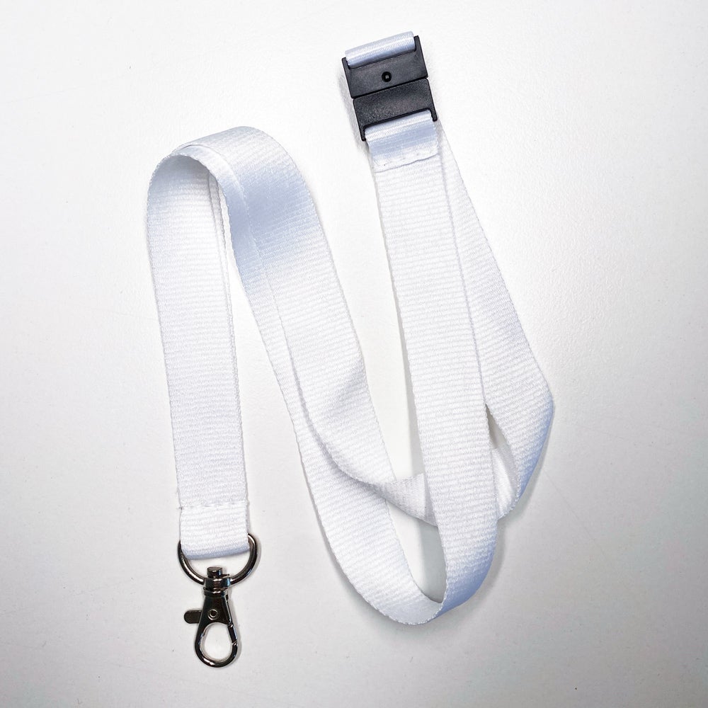 Logoband otryckta, Vit