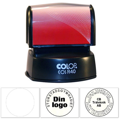 Rundstämpel 40 mm – Colop EOS, Blå