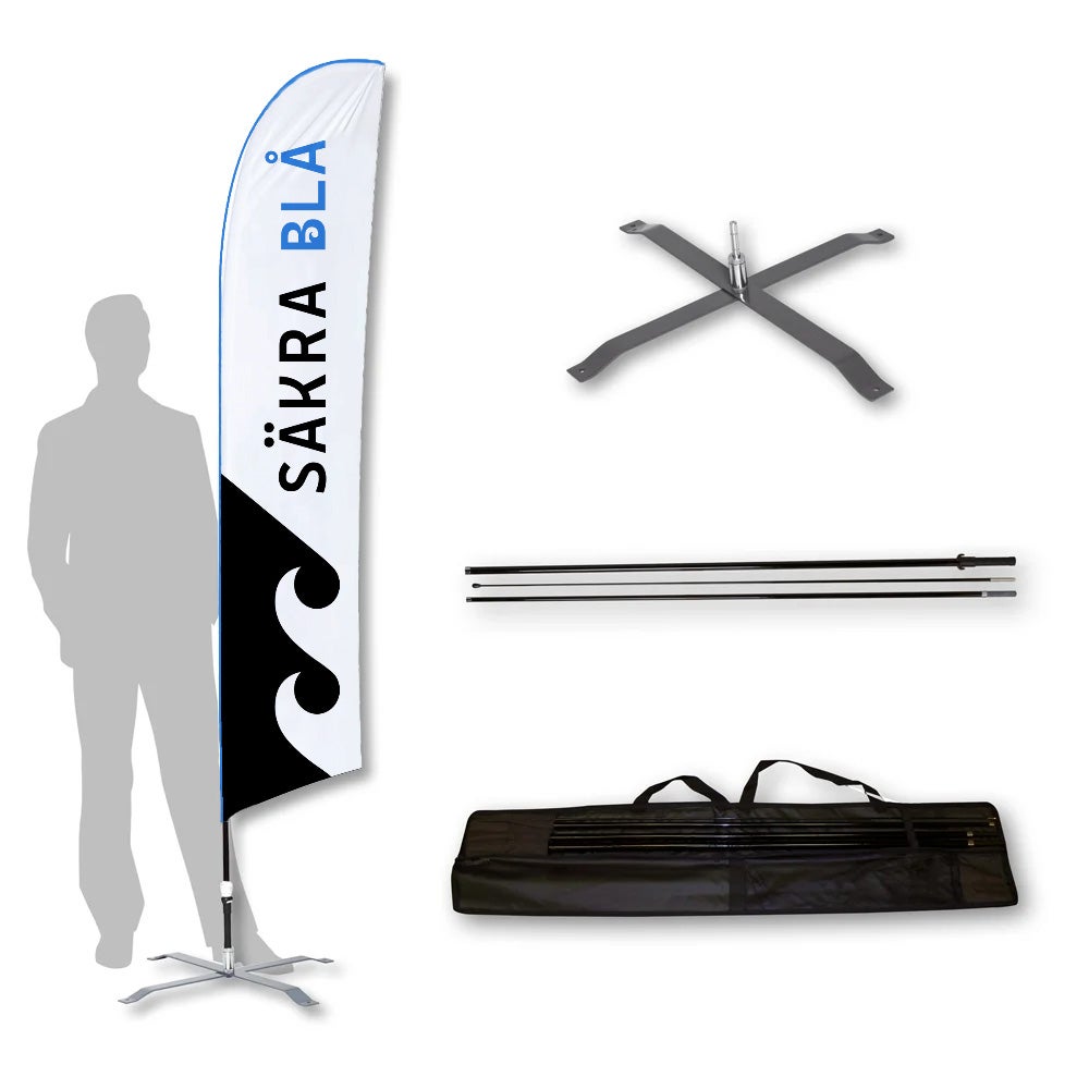 Paket Beachflagga Original 50x230 cm