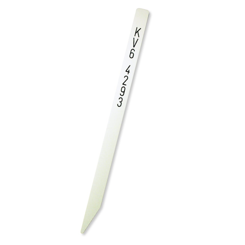 Graverad Sticka 20x340 mm – Aluminium, Svart text (IMPORTTEST)