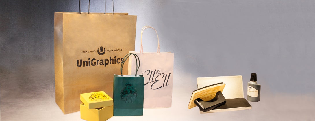 Stämpelkit för pappersbärkassar