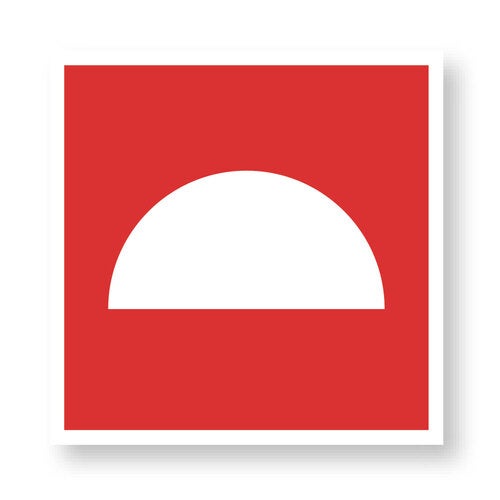 Skylt Brandredskap 200x200 mm – Plast