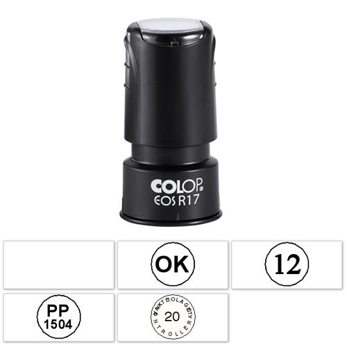 Rundstämpel 17 mm – Colop EOS, Blå