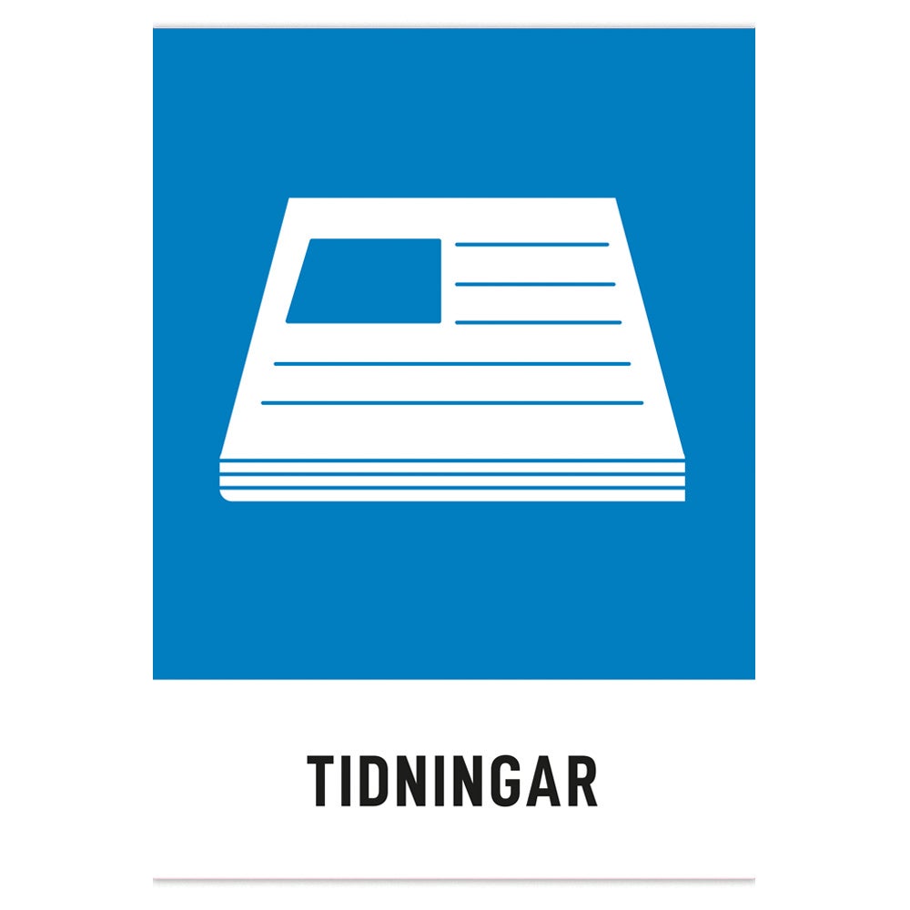 Miljödekal Tidningar, 3st/fp 140x190 mm – Dekal