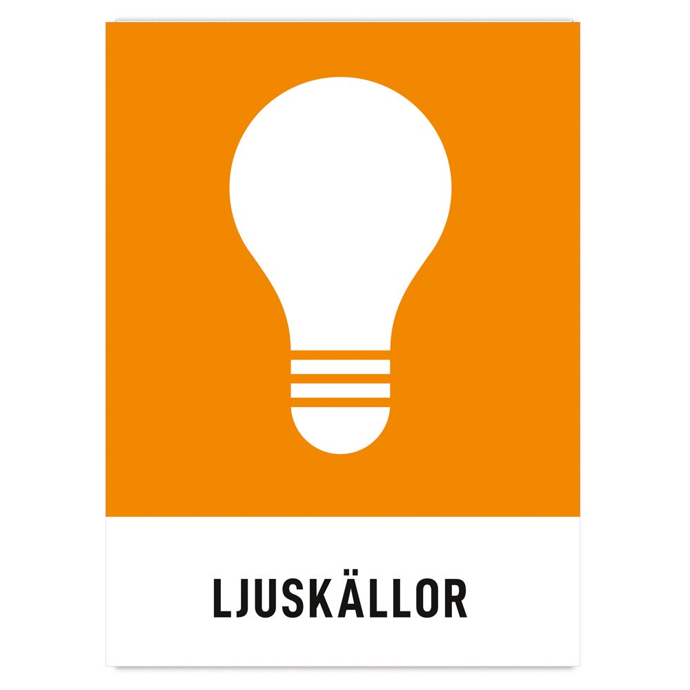 Miljödekal Ljuskällor, 3st/fp 140x190 mm – Dekal