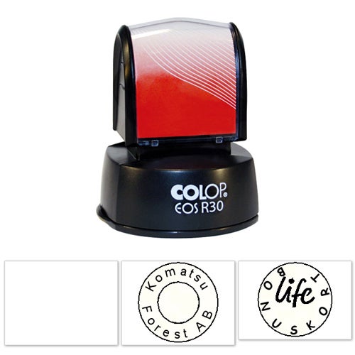 Rundstämpel 30 mm – Colop EOS, Blå