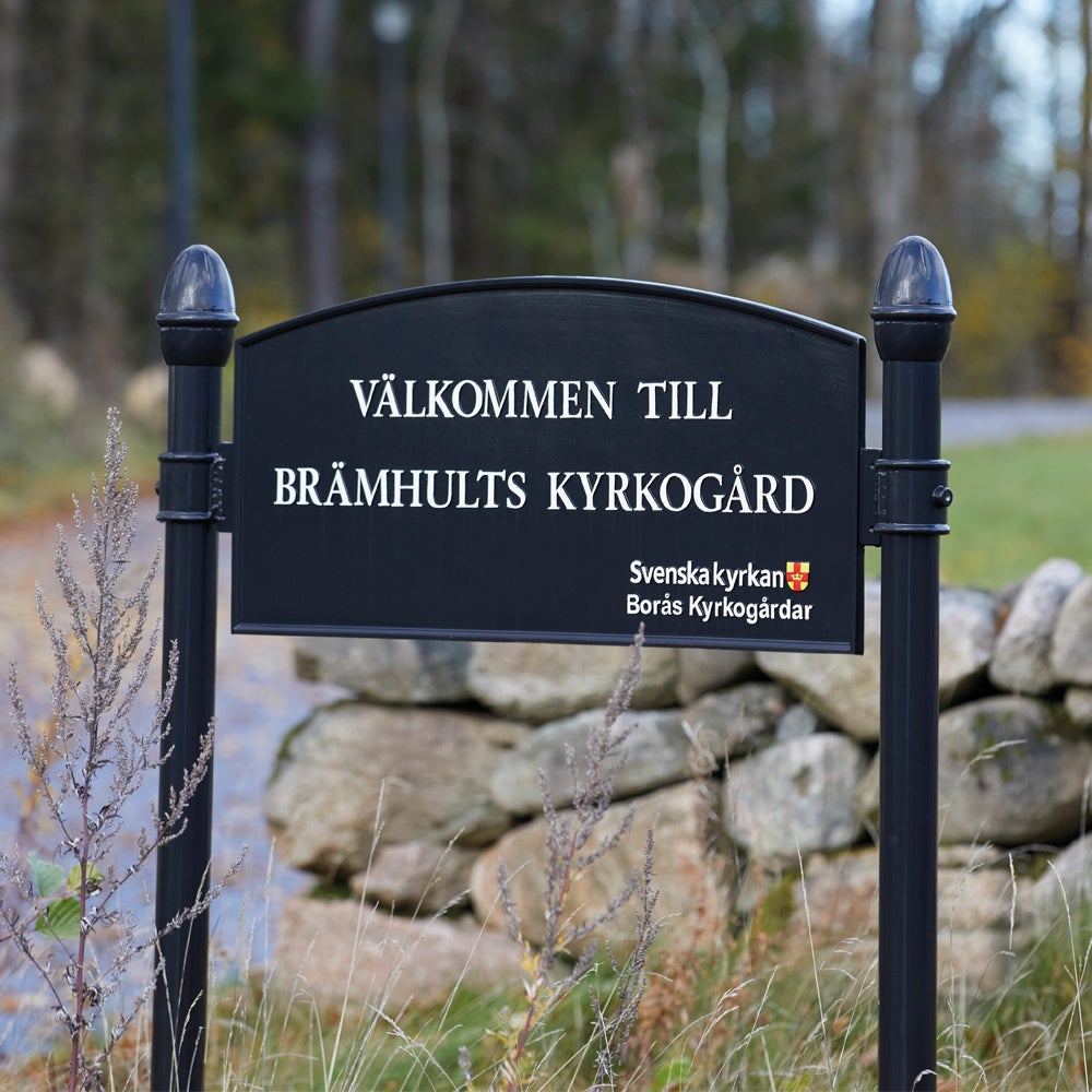 Smidesskylt – Fäste, Svart