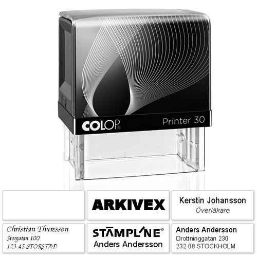 Stämpel 47x18 mm – Colop Printer 30, Viol