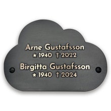 Bronsskylt 145x102 mm – Upphöjd, Moln