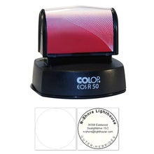 Rundstämpel 50 mm – Colop EOS, Svart (Svenskt Arkiv)