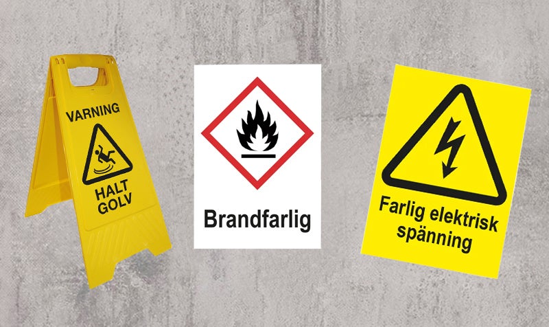 Varningsskyltar