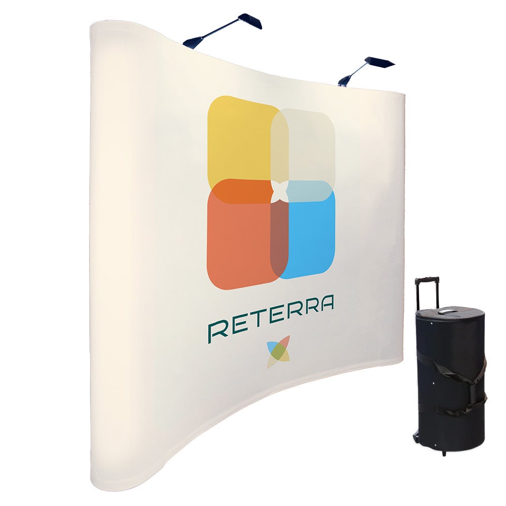 Pop Up vägg Svängd - Ställning 265x225 cm