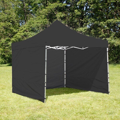 Tältvägg - Svart otryckt vägg till tält PRO, 3x3 meter