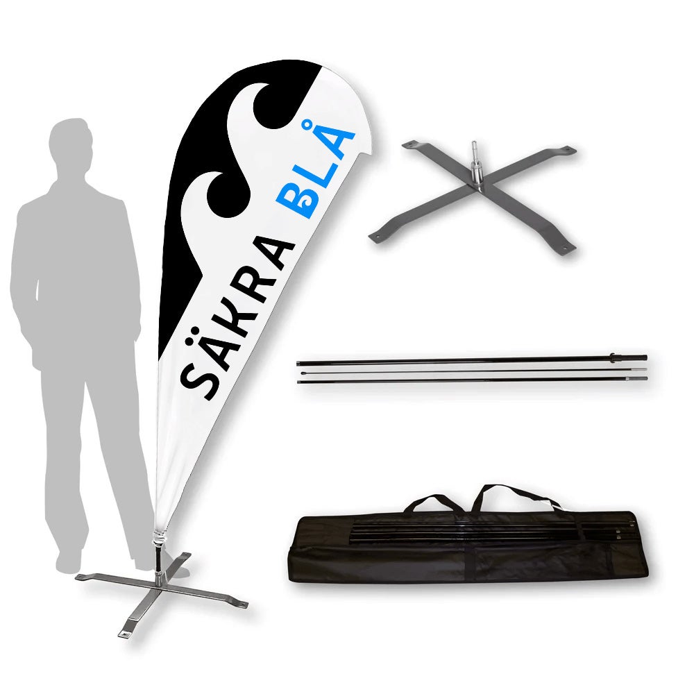 Paket Beachflagga Sign 85x200 cm