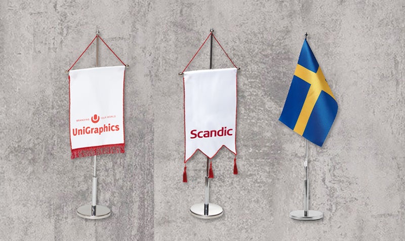 Bordsflaggor och Bordsstandar