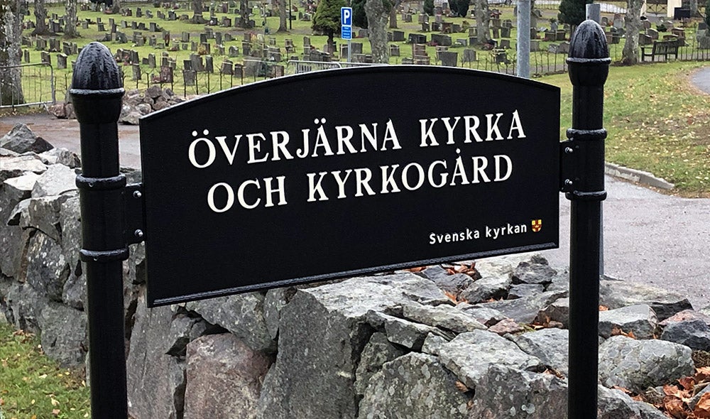 Gjutna skyltar