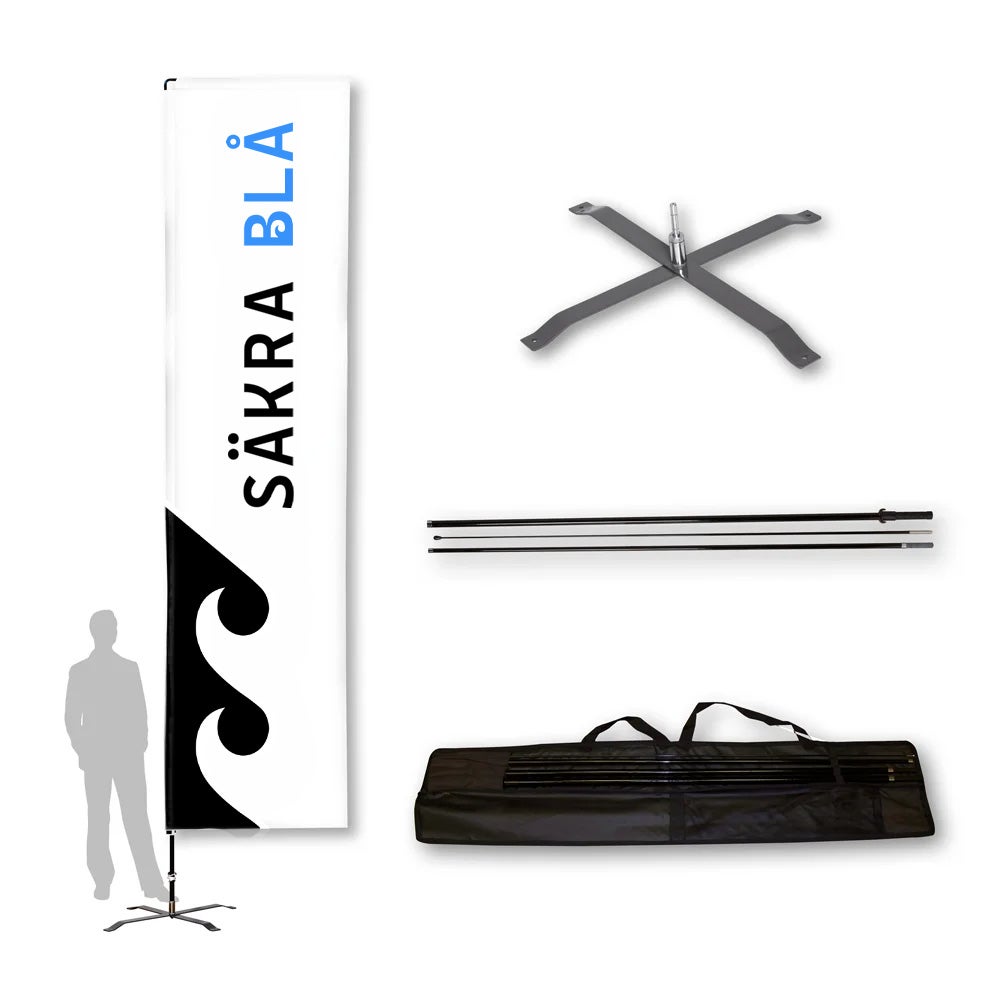 Paket Beachflagga Event 75x350 cm