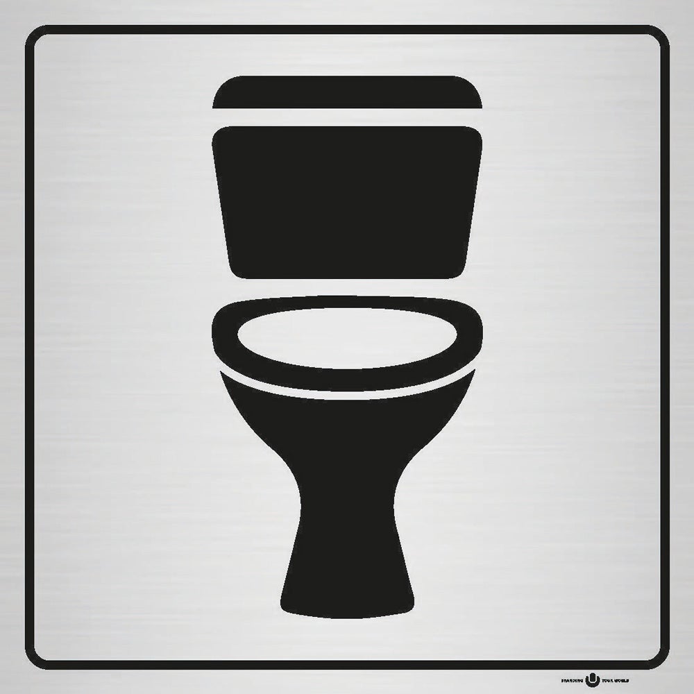 Informationsskylt Toalett 140x140 mm