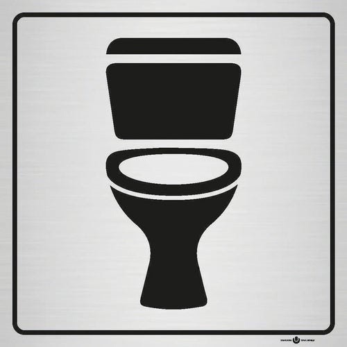 Informationsskylt Toalett 140x140 mm