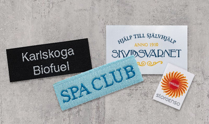 Vävda etiketter