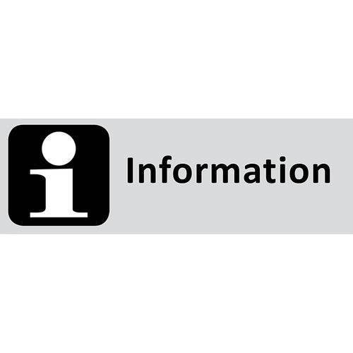Informationsskylt Information 225x80 mm