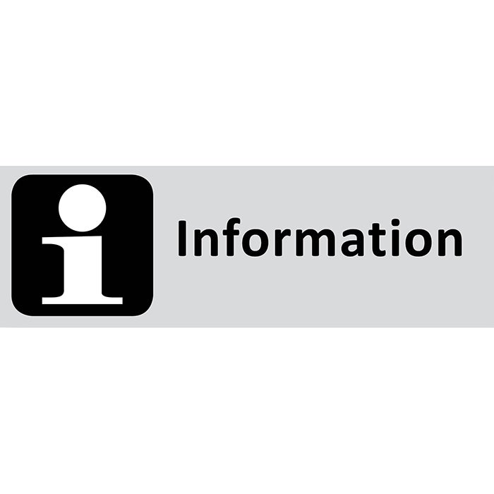 Informationsskylt Information 225x80 mm