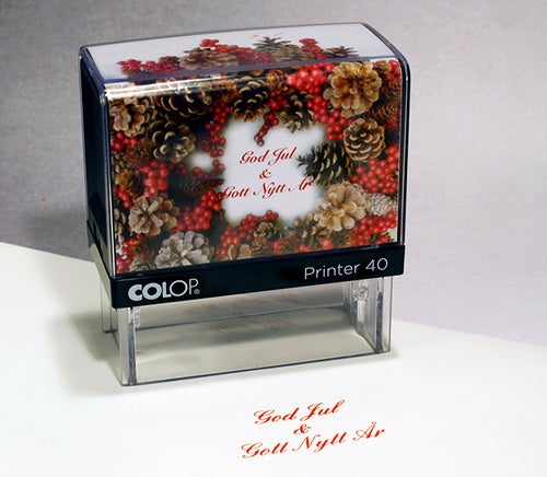 Colop EOS 50 "GOD JUL", Röd