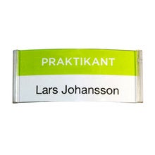 Namnbricka Atlantis grön - PRAKTIKANT