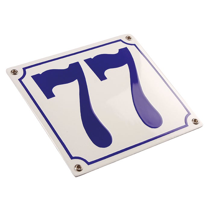 Emaljskylt Husnummer