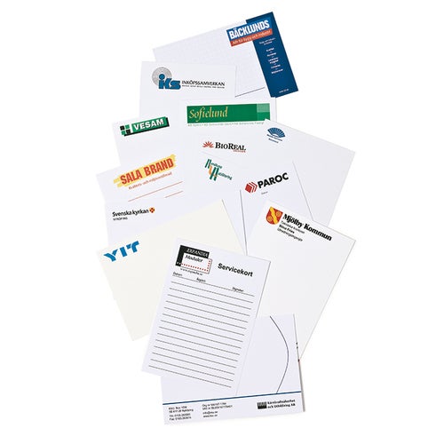 A6 Korrespondenskort med 4-färgstryck - 1 sida