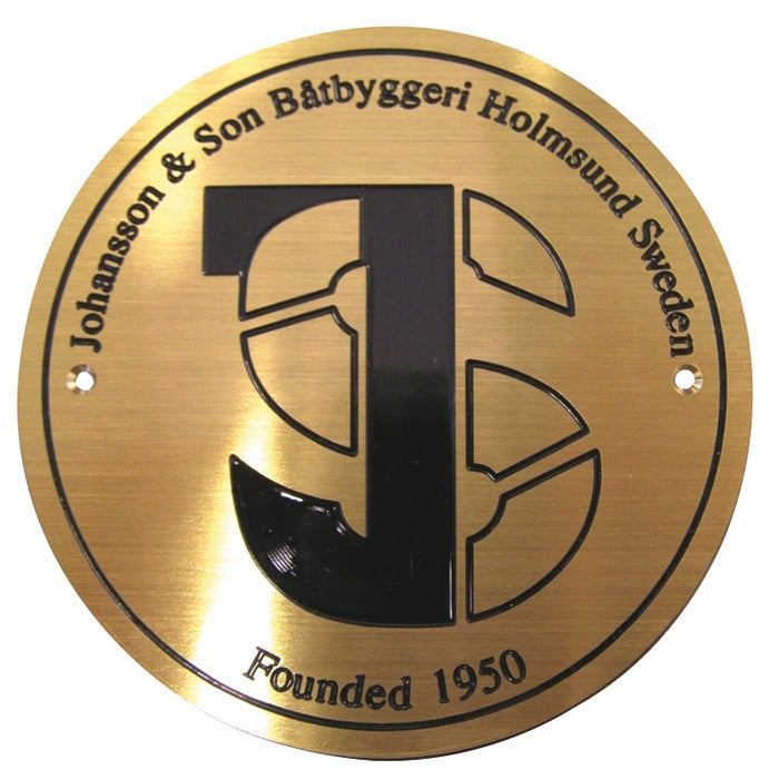 Graverade mässingsskyltar – Exempel