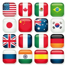 Bordsflagga 160x240 mm – övriga nationer