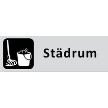 Informationsskylt Städrum 225x80 mm