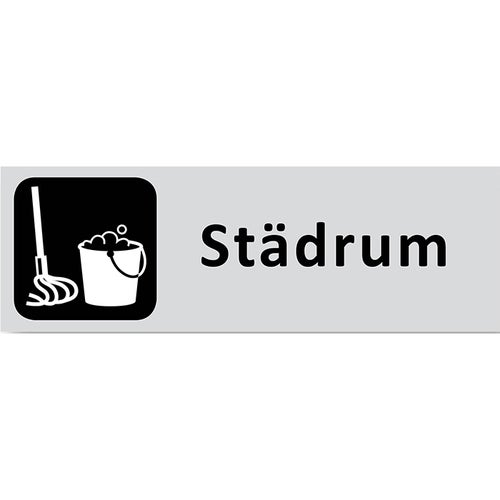 Informationsskylt Städrum 225x80 mm