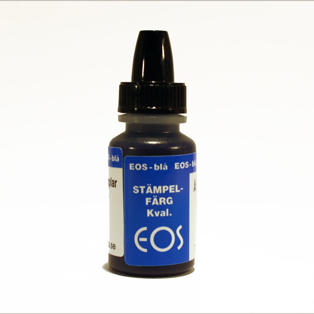 Stämpelfärg Kvalitet EOS 10 ml Blå