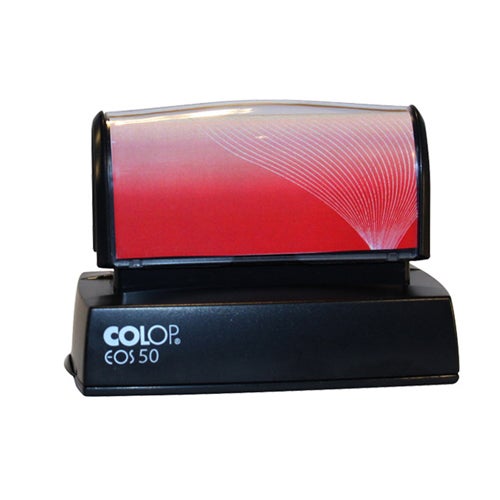 Stämpel 70x30 mm – Colop EOS 50, Svart (Svenskt Arkiv)