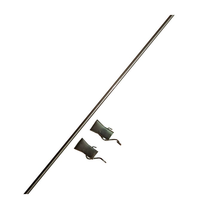 Metallstav isydd upptill & nertill (inklusive krokodilklämmor)