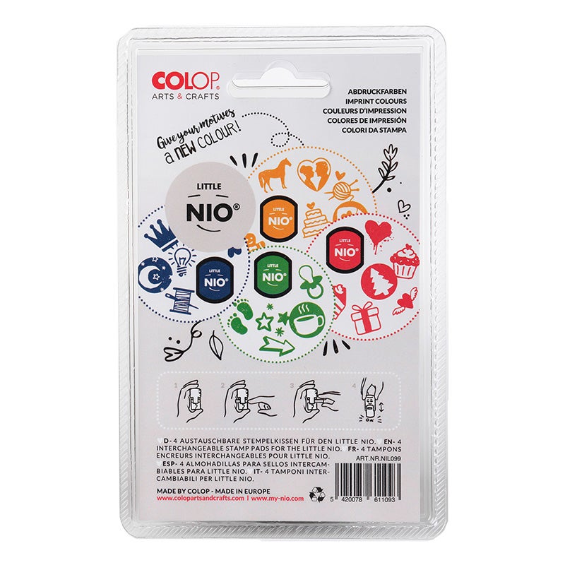 Dynkassetter 4-färger Classic, Colop A & C Little NIO