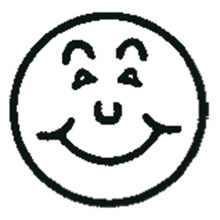 Gummistämpel "Glad gubbe" Standard